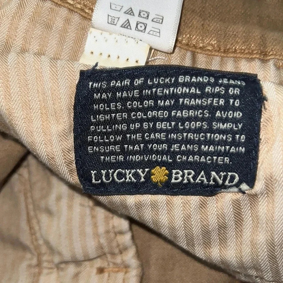 Lucky Braid Charlie Skinny Metallic  Gold jeans Sz 0 - Picture 6 of 14